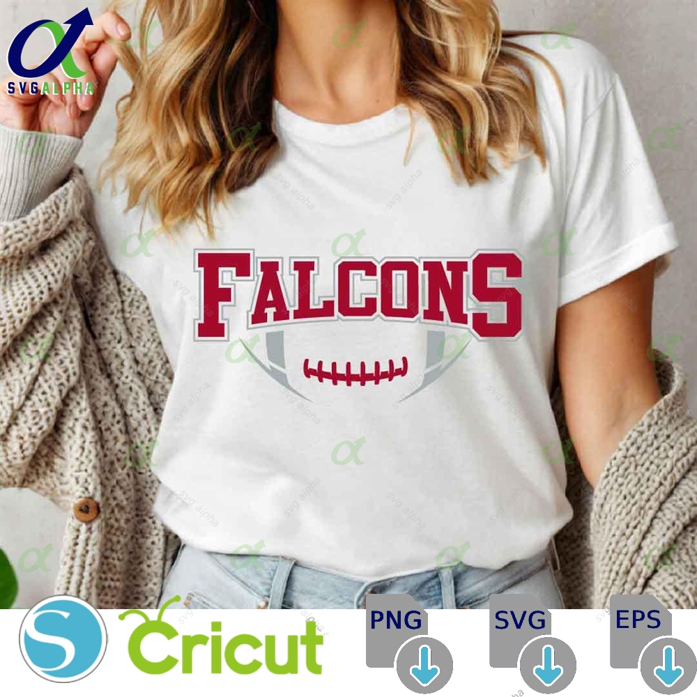 Falcons Football Svg Png Football Svg Sports Svg Football Shirt Falcons Mascot Svg Falcons Cheer Svg Sublimation Designs